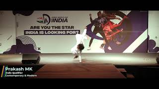 Dance World Cup India Qualifiers 2020 | Senior Solo Contemporary & Modern - Prakash MK