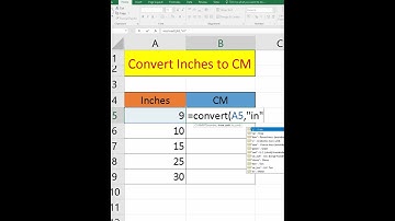Excel trick - convert inches to cm l #shorts #viral #excel