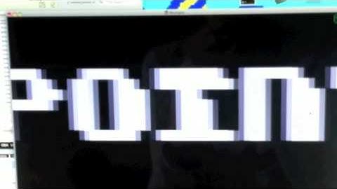 64x64 pixel font on an NES!