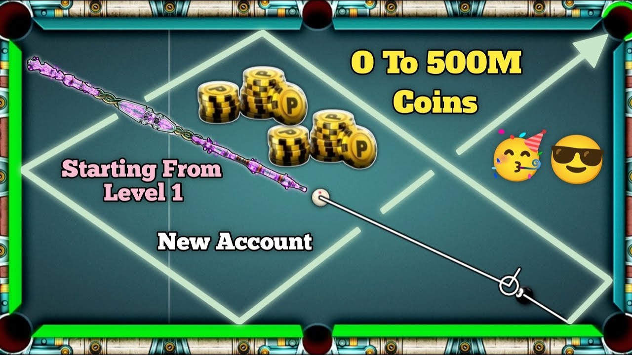 How To Start A New 8 Ball Pool Account With Zero Coins – The Journey from 0 to 500M 🎱💰