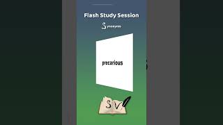 FLASH STUDY SESSION - Synonyms #shorts #precarious