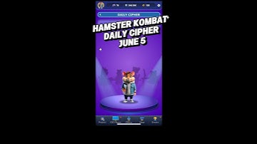 5 June 2025 Hamster Kombat GameDev Daily Cipher Code Today #hamsterkombat #hamsterkombatdailycipher