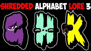 Creating an EPIC Shredded Alphabet Lore Part 3