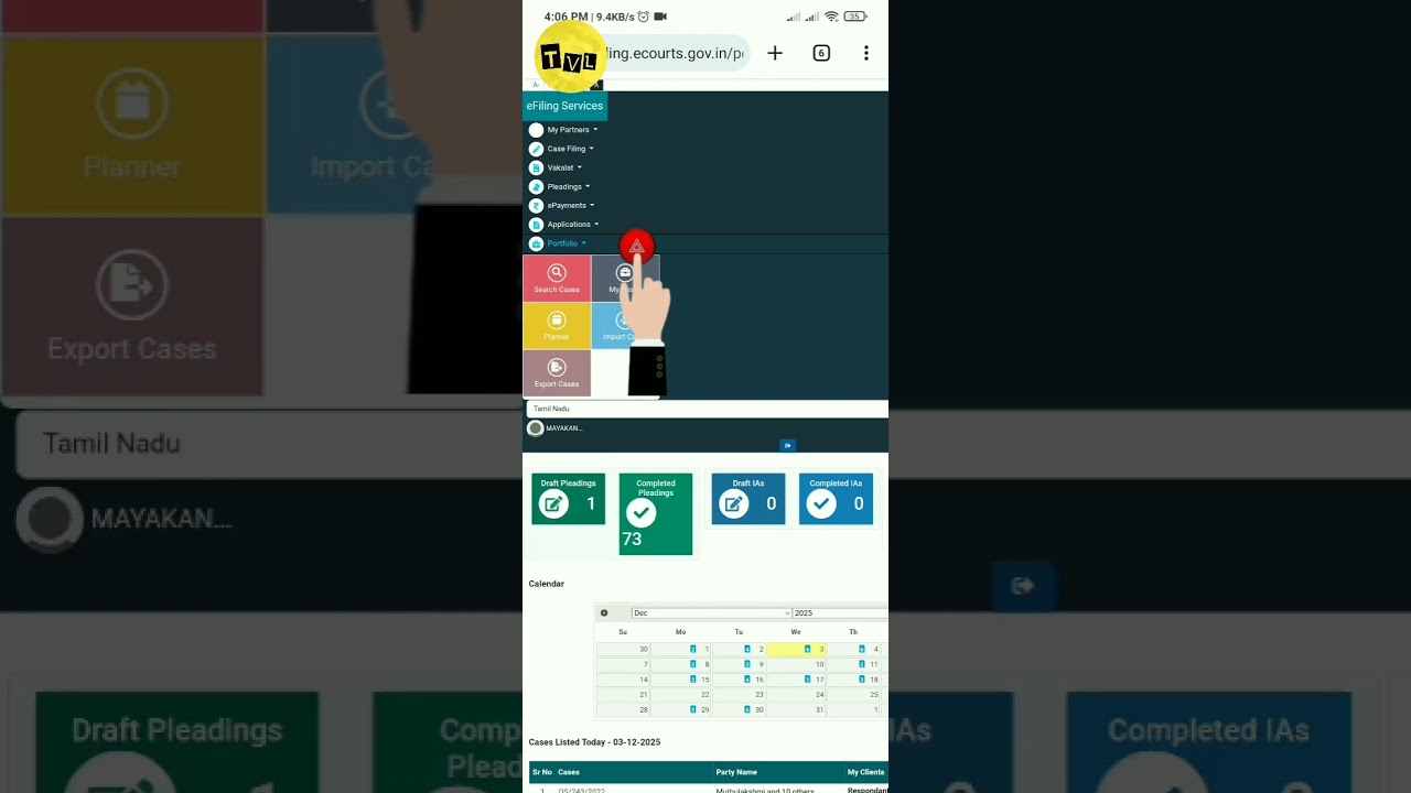 317 e filing in tamil _ using mobile phone 