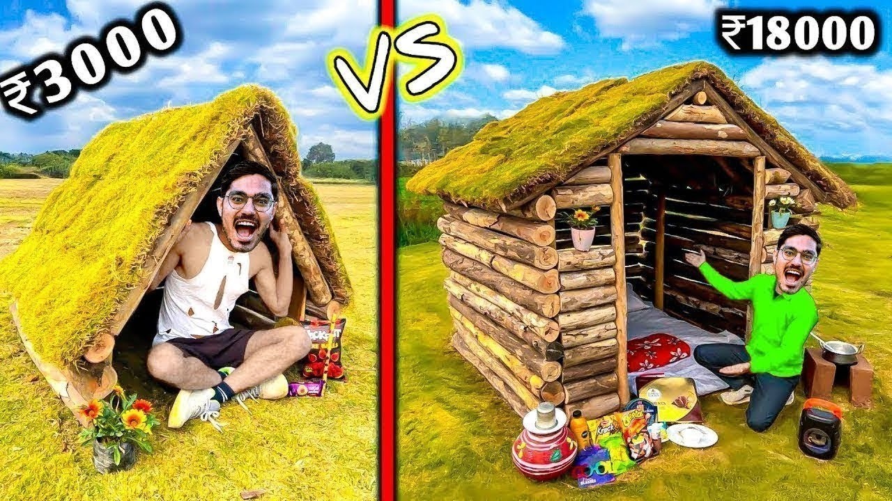 Low Budget VS Expensive Camping In Jungle   ₹1000 Vs ₹50000 Overnight Tent