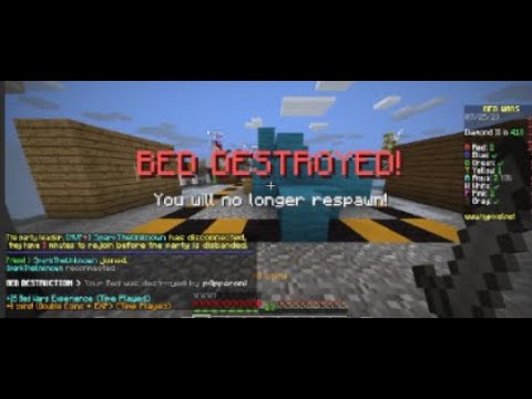 Two idiots try to get a Minecraft bedwars win... - YouTube
