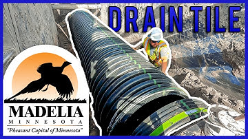 Installing Drain Tile - Madelia Minnesota