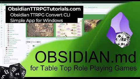 Obsidian - 2025 - TTRPG Converteer CLI eenvoudig met een gebruikersinterface!