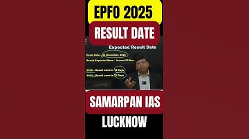UPSC EPFO 2025 Result Date REVEALED