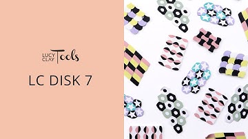 LC Disk 7 polymer clay patterns