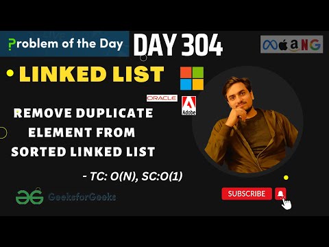Day 304 - Remove duplicate element from sorted Linked List | JAVA | C++ | GFG POTD | DSA SHEET