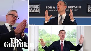 Bizarre moments from a day of Tory leadership campaign launches