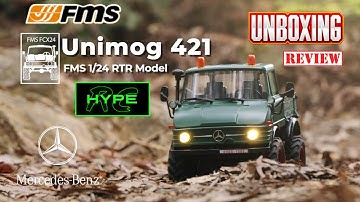 Unboxing & reviewing one of the best looking scale R/Cs the FMS 1:24 FCX24 Mercedes-Benz Unimog 421