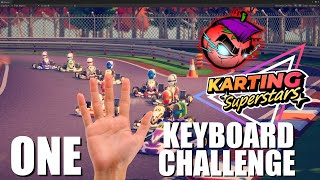 COMPETITIVE KART RACING: Karting Superstars One Hand Keyboard Gaming Challenge screenshot 1