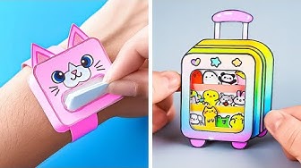 MINI DIY PAPER CRAFTS Cute Tiny Ideas for School Home