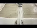 Long Warm Bath Running Right Under Faucet ASMR Relax