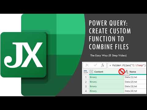 Create Custom Function to Merge .csv Files in 8 Steps (Power Query)