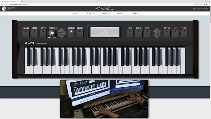 Virtual piano - An Online Game on