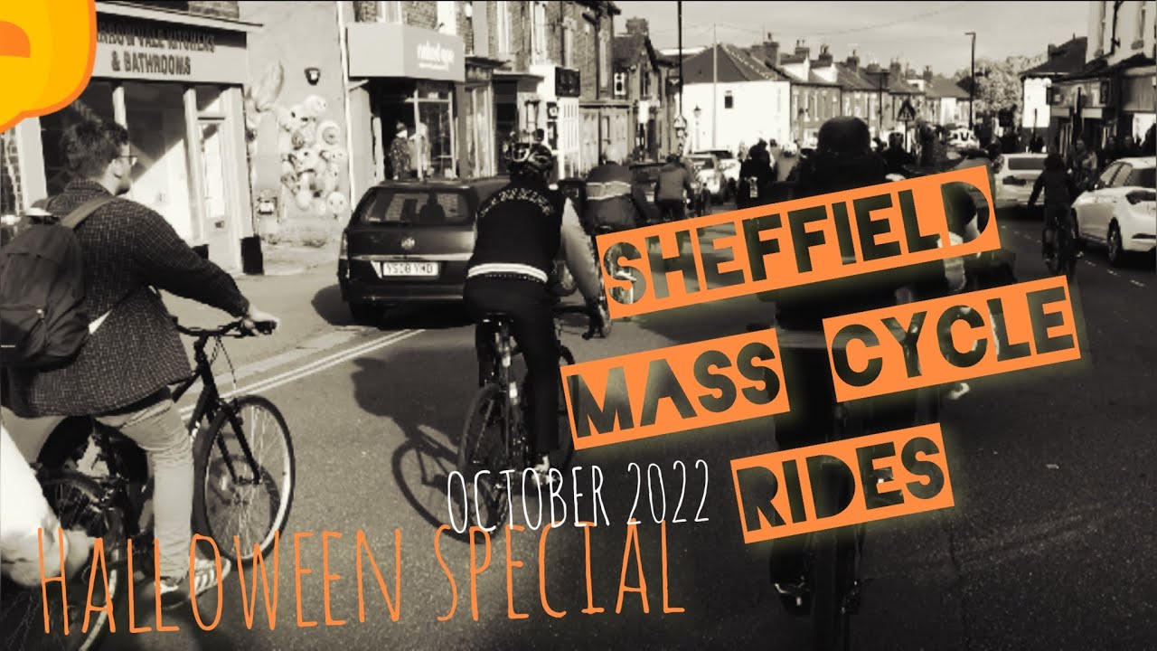 Sheffield Mass Cycle Rides - October 2022 - Halloween special, family-friendly event, biking