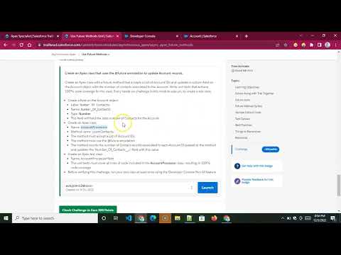 Use Future Methods|| Asynchronous Apex