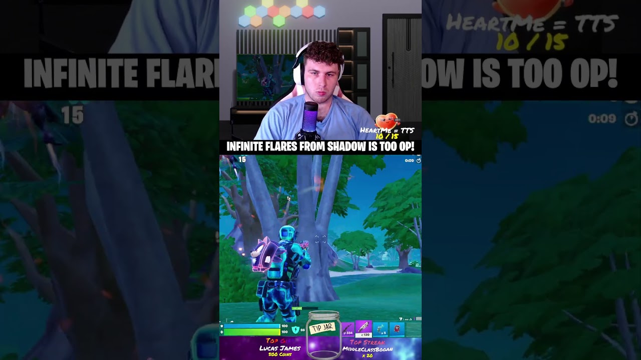 INFINITE FLARES NEEDS A NERF NOW  #fortnite #gaming #fortniteglitch