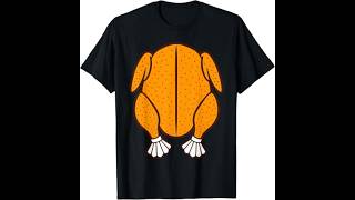 Turkey Funny Food Cozy Lazy DIY Easy Thanksgiving Costume T-shirt Gift
