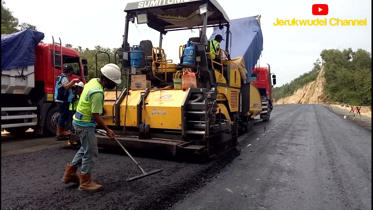 Pengaspalan Jalan Lintas Selatan Ac-Base Jpaver Sumitomo Ha90c 