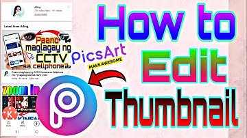 Paano gumawa ng Thumbnail sa Picsart|Tagalog tutorial Ading