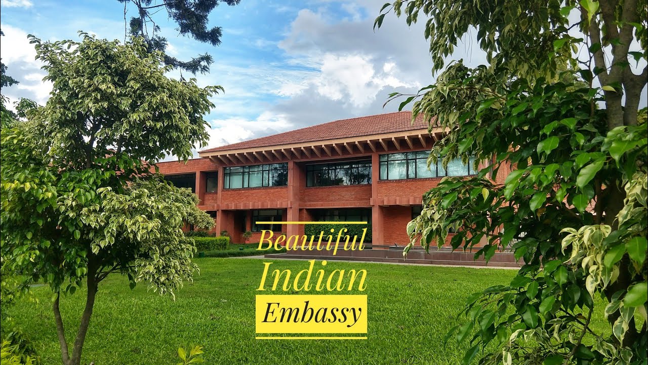 Indian Embassy in Kathmandu: Beautiful Architecture - YouTube