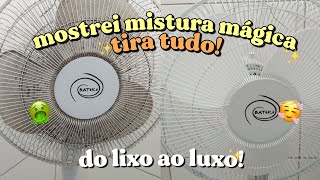 Como Limpar Um Ventilador Imundo Usando Uma Mistura Mágica. Meu Ventilador Ficou Incrivelmente Novo