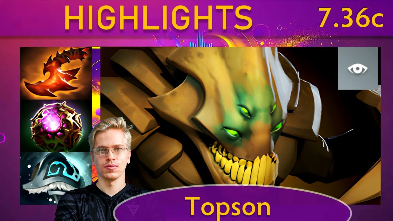 ⭐ 7.36c Topson Sand King |KDA - 28 KP - 72%| Mid Highlights - Dota 2 Top MMR