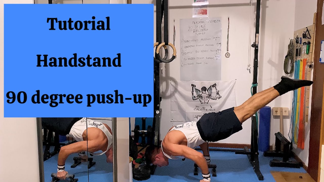 Tutorial handstand 90 degree push-up