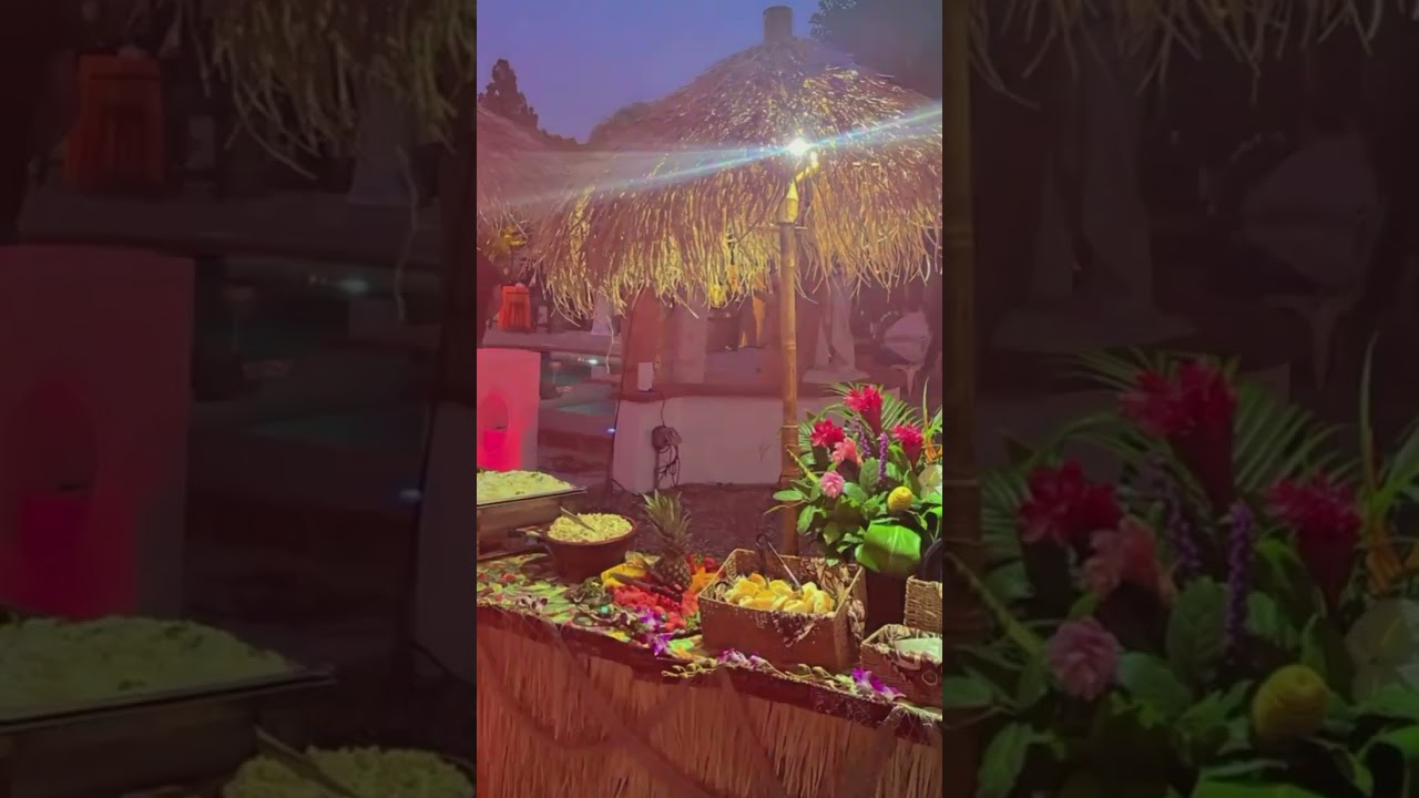 Islanders Luau Catering Setup
