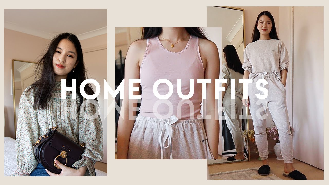 5 Stay At Home Outfits | Loungewear to Casual Outfit Ideas - YouTube