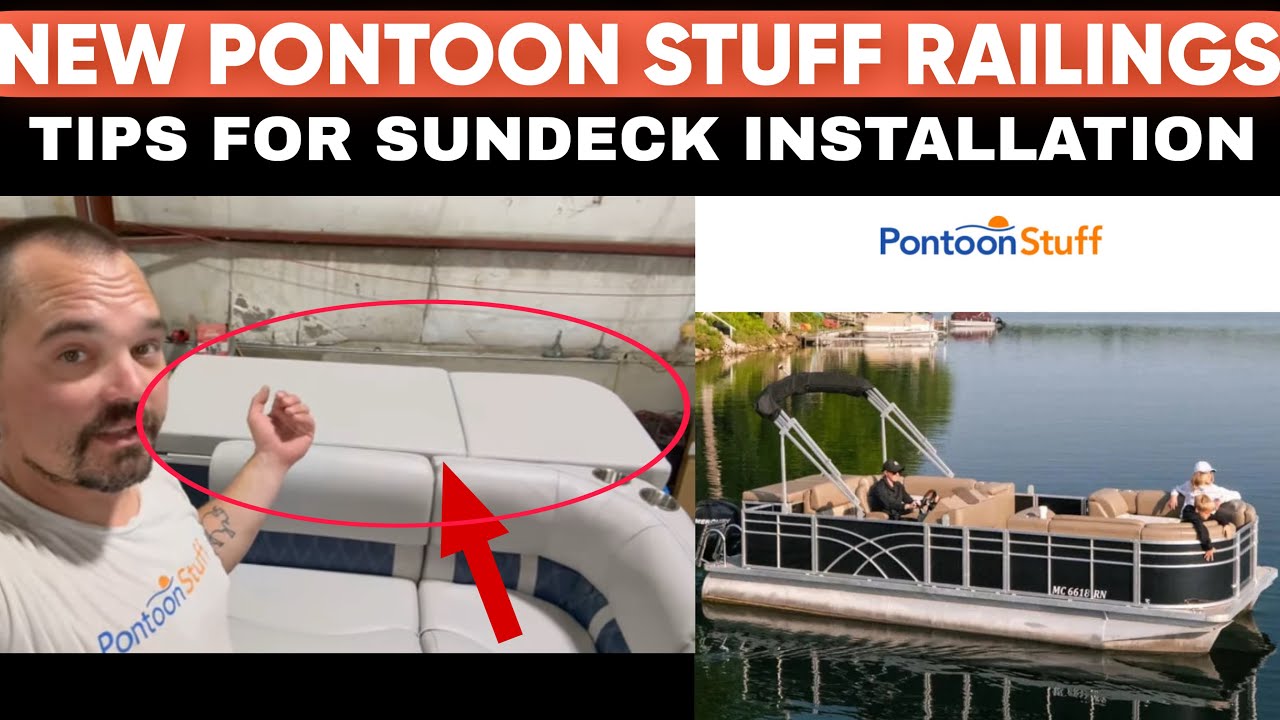 Pontoon Railing Install Tip - Sundeck Cushion from Pontoon Stuff - YouTube