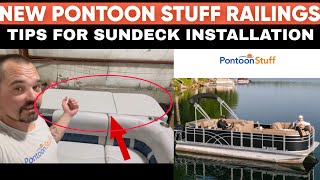 Pontoon Railing Install Tip - Sundeck Cushion from Pontoon Stuff