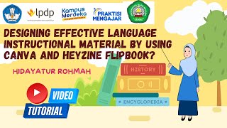 designing effective language instructional material by using canva and Heyzine flipbook