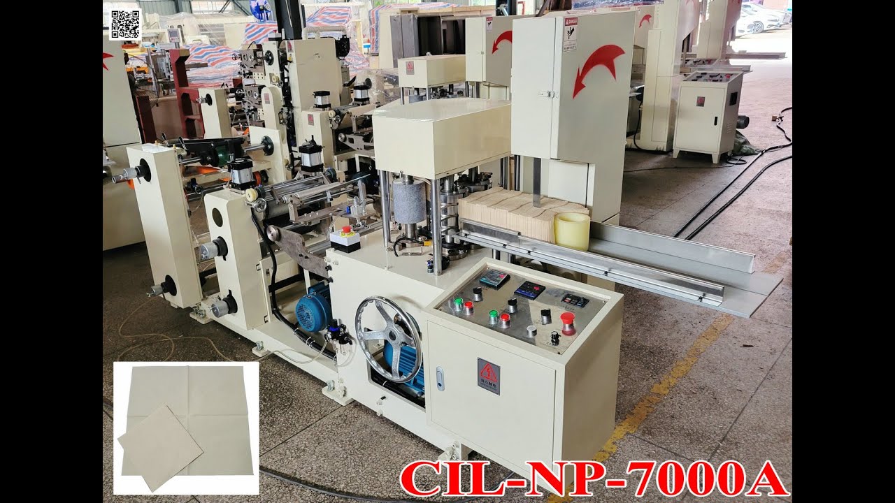 230X230mm 1/4 Fold Napkin Paper Serviette Tissue machine CIL-NP-7000A