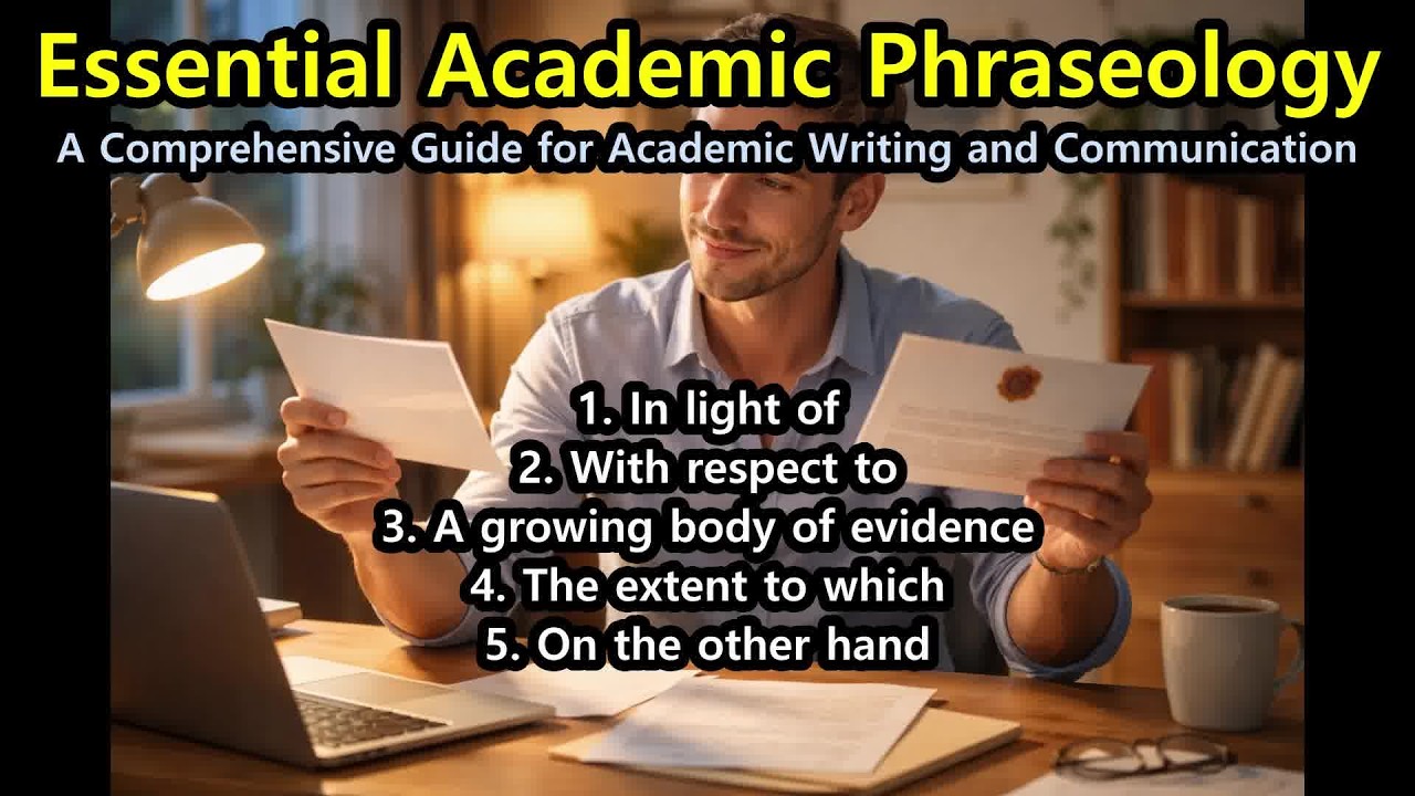 필수 학술적 관용구 100선: #1 - #5