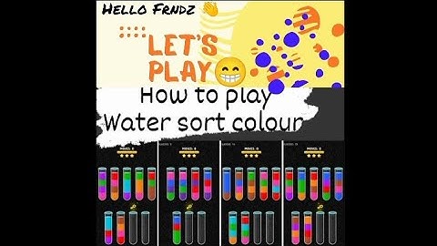 Water Color Sort 3D || Color Liquid Best Pouring Game | different Levels | Walkthrough Solution