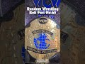 WCW 91-94 World Title Belt #shorts #wwe #wrestlemania #Collection WWE Replica Belt Review