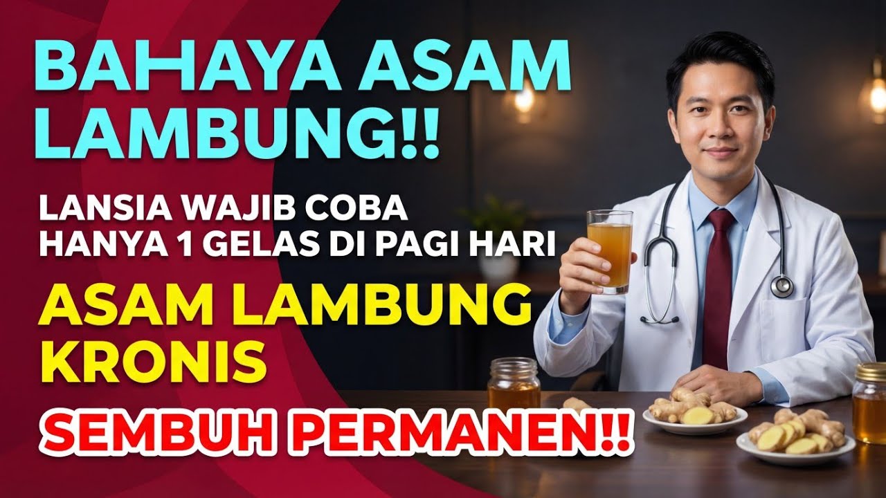 BAHAYA ASAM LAMBUNG‼️Lansia Wajib Coba 1 Gelas Ini Di Pagi Hari, Asam Lambung Bisa Diatasi.. 