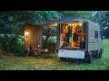 【雨の車中泊】トラックに忍び込んだ侵入者は何だ？｜Relaxing nature ASMR