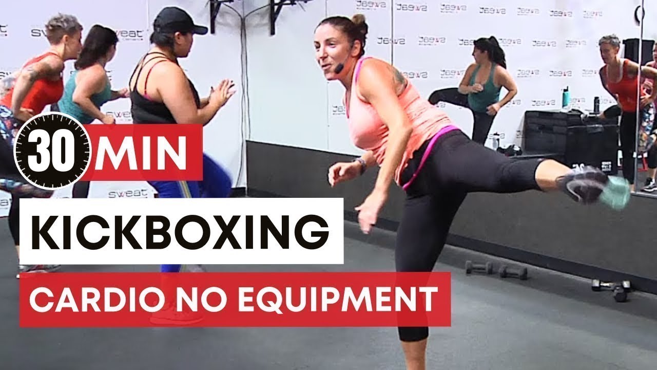 30 Minute KILLER Cardio Shadow Boxing Workout No Equipment (Kickboxing Workout) YouTube