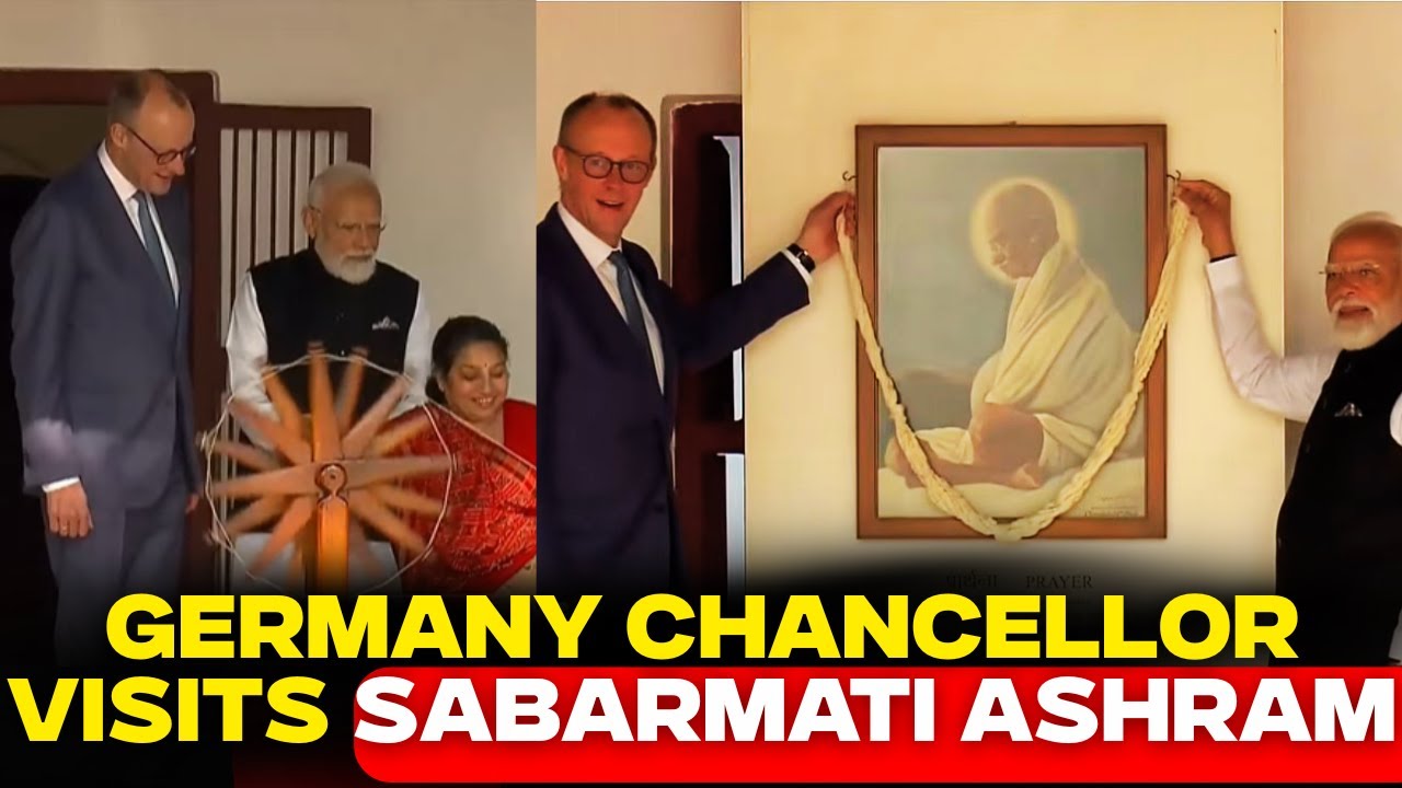 Germany Chancellor Friedrich Merz Visits Sabarmati Ashram As India Trip Begins | PM Modi