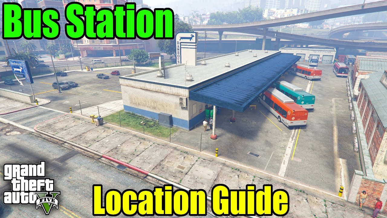 GTA 5 - Местоположение автобусной станции (Дэшаунд)