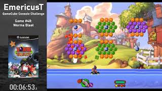 Beating Every GameCube Game - Worms Blast (100%) - Part 1/1 (Game 48)