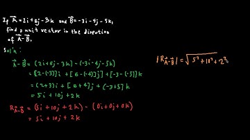 VECTOR ANALYSIS UNIT VECTOR SOLVED PROBLEM #1