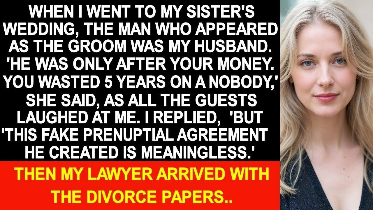 When I went to my sister's wedding, the man who appeared as the groom was my husband  So