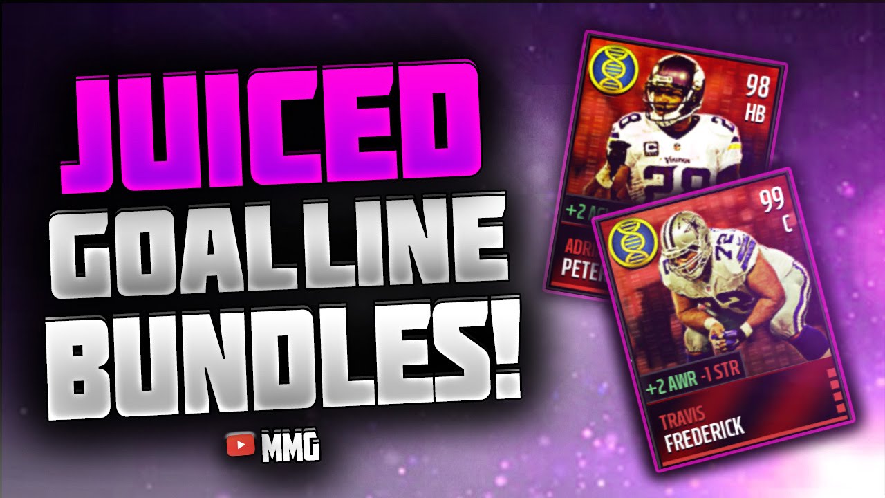 GOAL LINE PACKS ARE JUICED! 2x Goal Line Bundles Opening! Madden Mobile